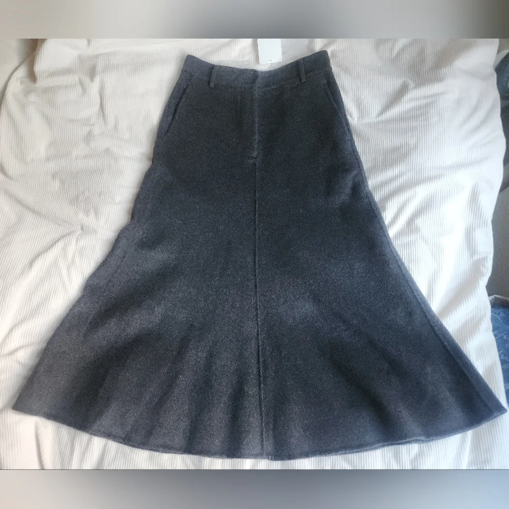 Zara Collection co-ord set vest & Wool-blend cape/A-line midi skirt SZ M BNWT